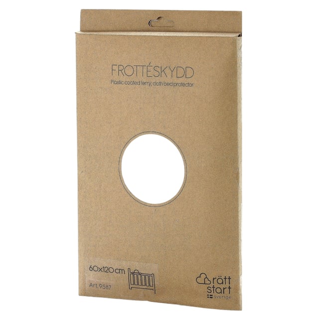 RÄTT START Bäddskydd Plastad Frotté 60 x 120 cm 1 st