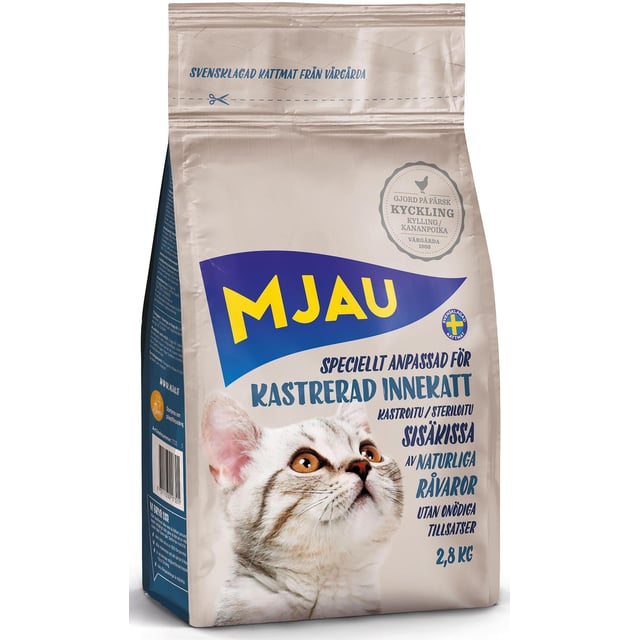 Mjau Kastrerad Innekatt 2,8 kg
