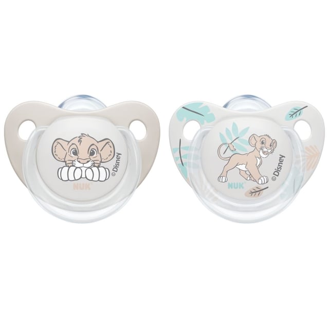 NUK Trendline Napp Silikon 0-6 Månader Lion King 2 st