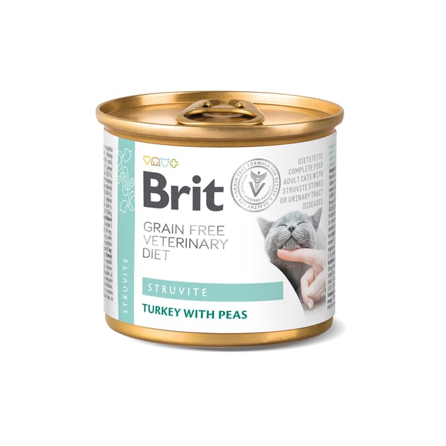 Brit Veterinary Diet Brit Grain-Free Vet Diets Cat Cans Struvite 200 g