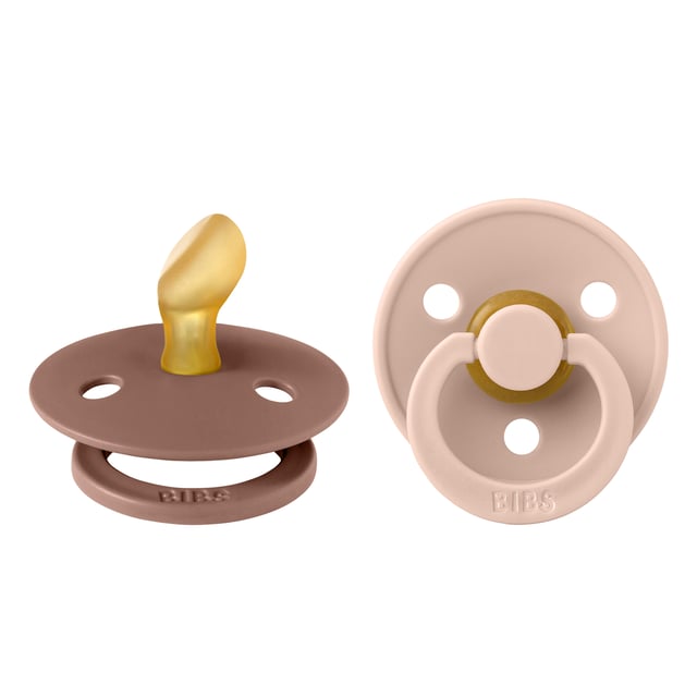 BIBS Colour Latex 0+ Månader Size 1 Anatomical Blush/Woodchuck 2 st