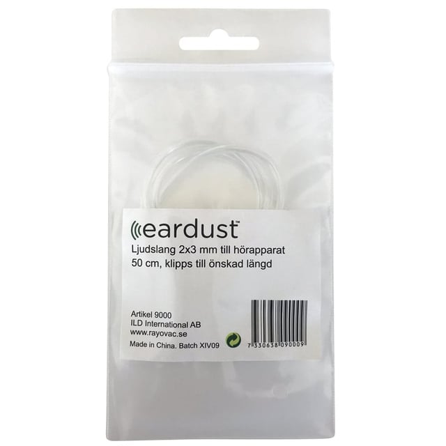 Eardust Ljudslang till hörapparat 2x3 mm