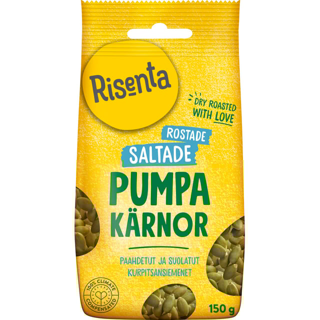Risenta Pumpakärnor Rostade & Saltade 150 g