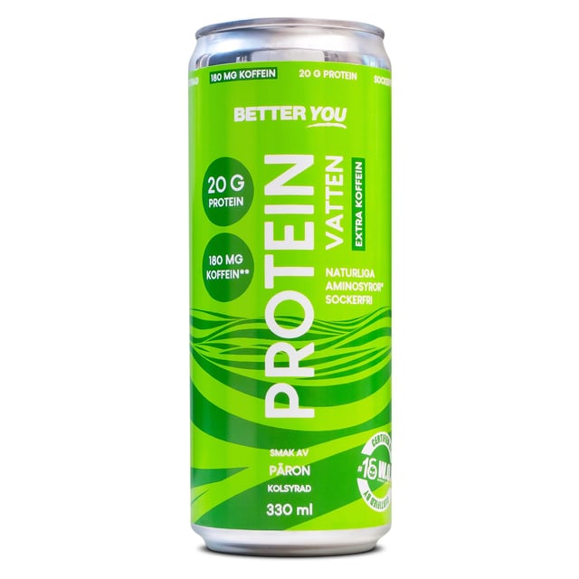 Better You Proteinvatten Fresh Pear Koffein 180 mg 330 ml