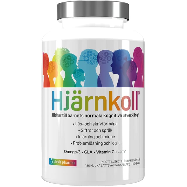 Elexir Pharma Hjärnkoll Multivitamin 180 kapslar