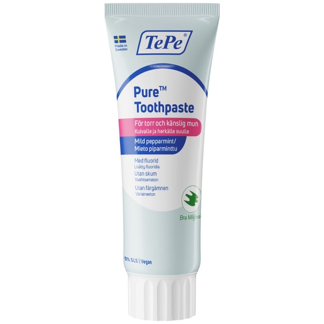 TePe Pure Toothpaste Mild Peppermint 75 ml