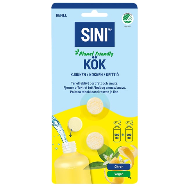 Sini Rengöringstablett Kök refill 2 st