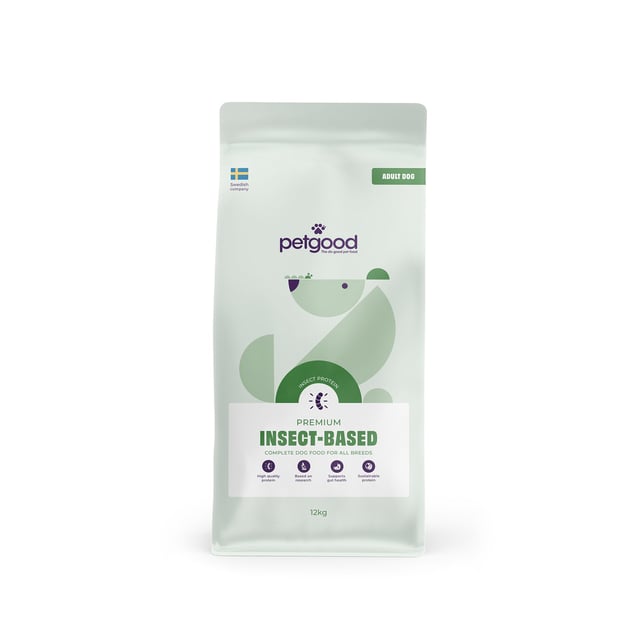 Petgood Insektsbaserat Premiumfoder Vuxen Hund 12 kg