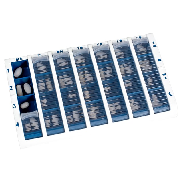 Schine Pill Box L pillerförvaring blå 1 st