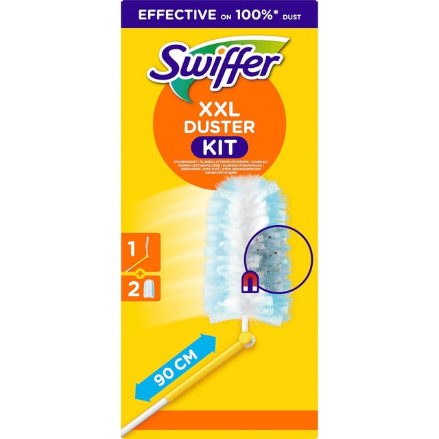 Swiffer XXL Duster Kit, 1 Handtag & 2 Damvippa refiller