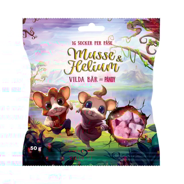 Pändy Musse & Helium Vilda Bär, 50 g