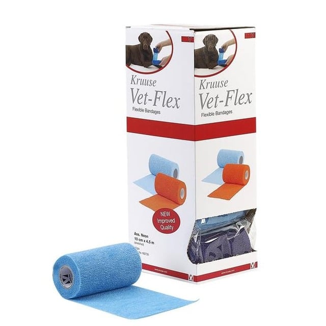 Vet-Flex Elastisk binda 10 cm x 4,5 m 10 st