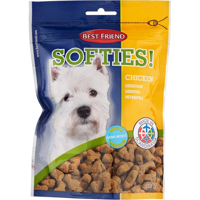 Best Friend Softies Hundgodis Med Kyckling 150 g