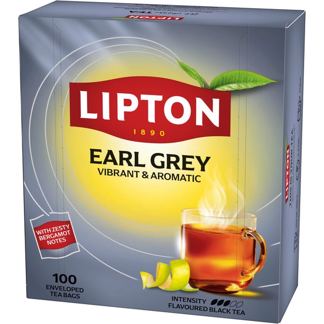 Lipton Svart Te Rich Earl Grey utan kuvert 100 st