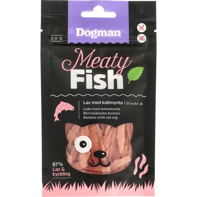 Dogman Lax med kattmynta 30g