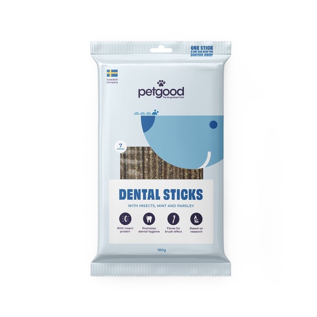 Petgood Insektsbaserade Dental Sticks 180 g
