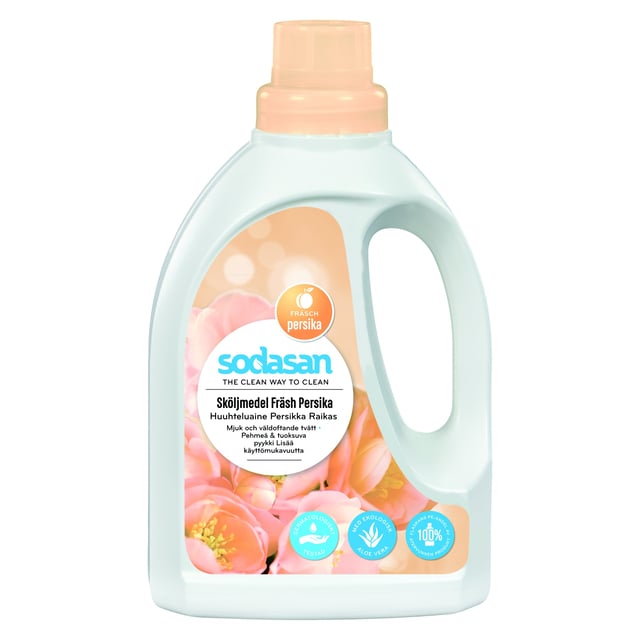Sodasan Sköljmedel Persika 750 ml