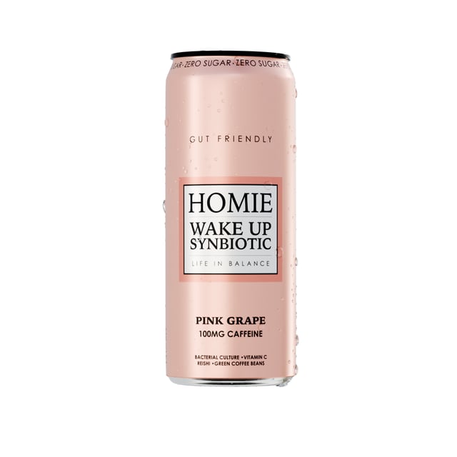 HOMIE Wake Up Synbiotic Pink Grapefruit 330 ml
