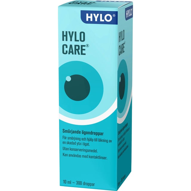 HYLO CARE Smörjande ögondroppar utan konserveringsmedel