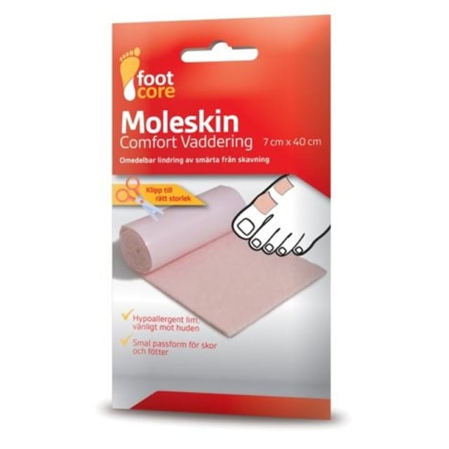 Footcore Skyddande Mollskinn 7 cm x 40 cm