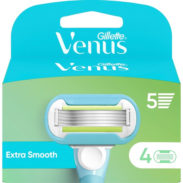Gillette Venus Extra Smooth Rakblad för kvinnor 4 st