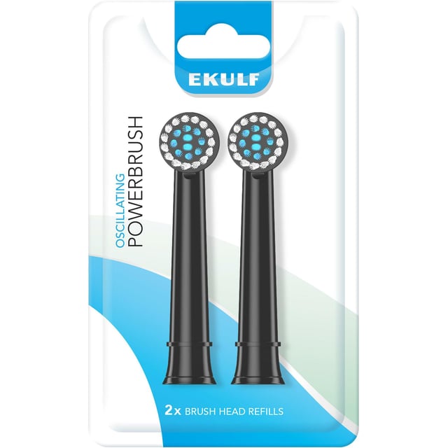 EKULF PowerBrush black refill 2st