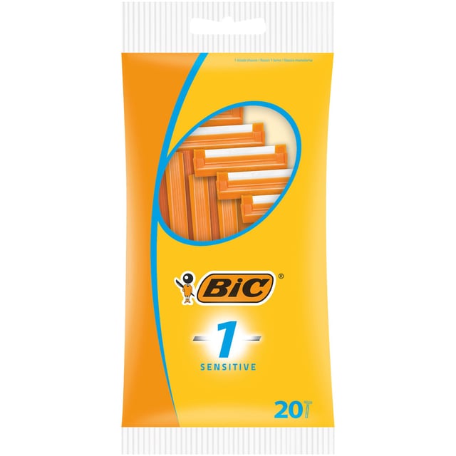 Bic 1 Sensitive rakhyvlar 20 st
