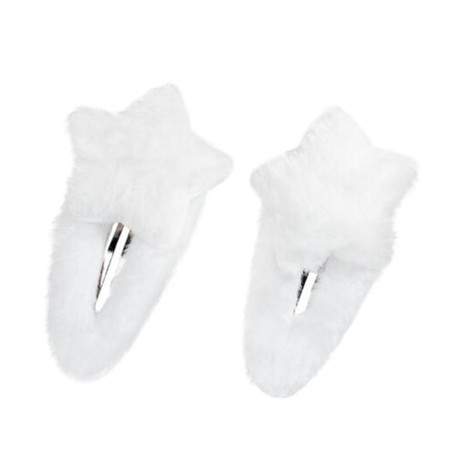 MILI Cosmetics Hair Pin Star White 2 st