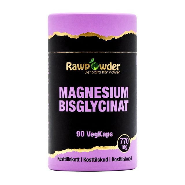 Rawpowder Magnesium Bisglycinat 770 mg 90 kapslar