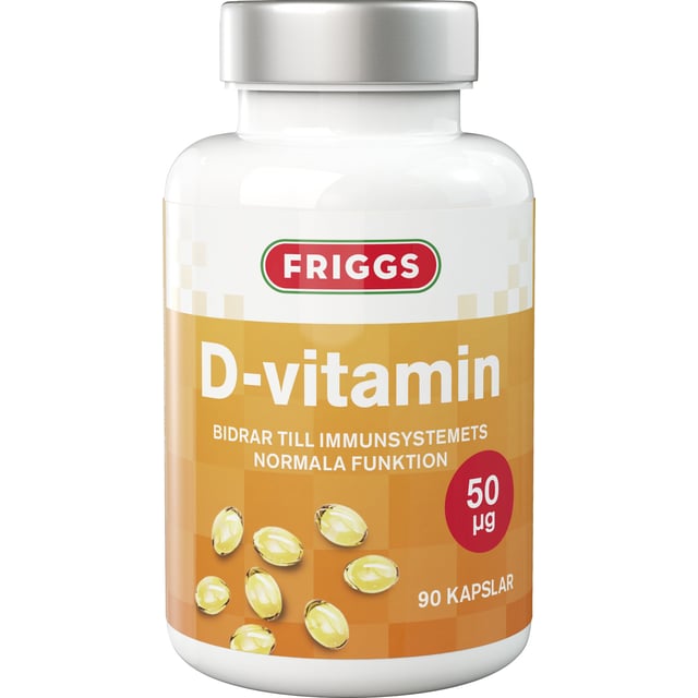 Friggs D-vitamin 50 µg 90 kapslar
