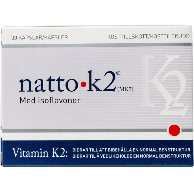 natto k2 Vitamin K2 Med Isoflavoner 30 kapslar