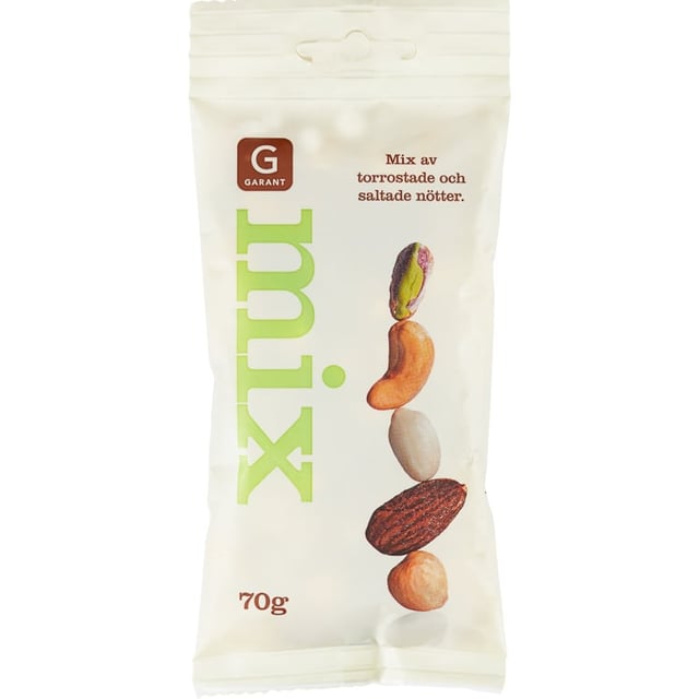 Garant Nötmix rostade & saltade 70 g