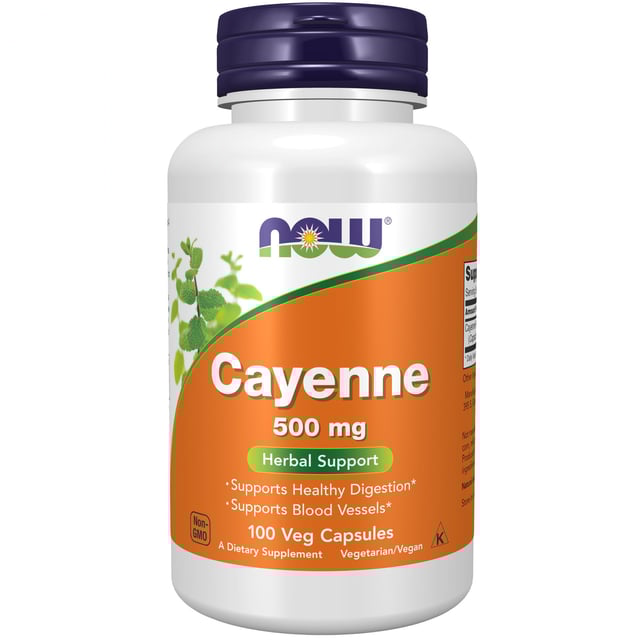 Now Cayenne 500 mg 100 vegkapslar