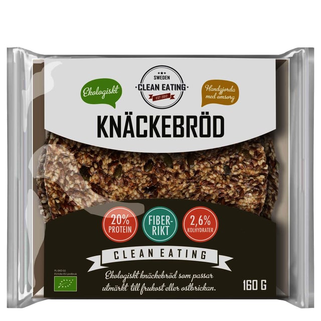 Clean Eating Ekologiskt Knäckebröd 160 g