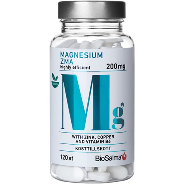 BioSalma Magnesium ZMA 120 tabletter