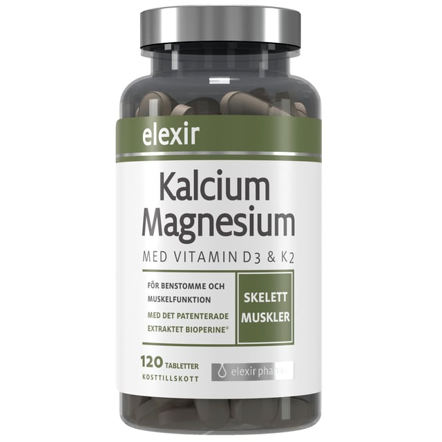 Elexir Pharma Kalcium Magnesium 120 tabletter