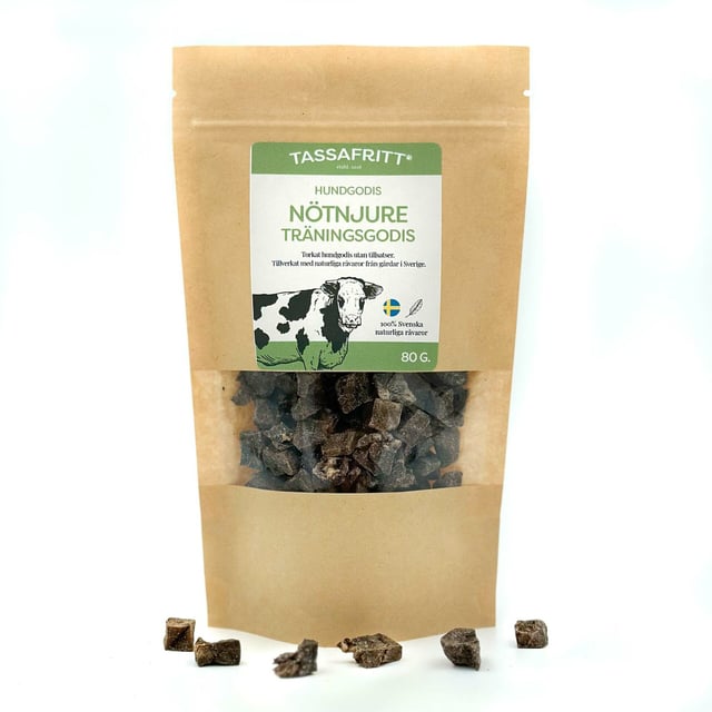TassaFritt Hundgodis Oxnjure 80 g