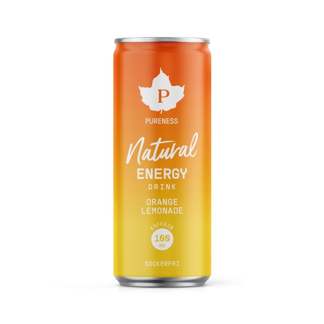 Pureness Natural Energy Drink Orange Lemonade 330 ml