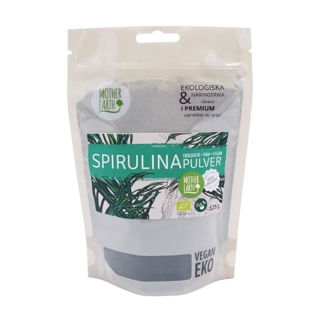 Mother Earth Spirulinapulver RAW & EKO 125gr