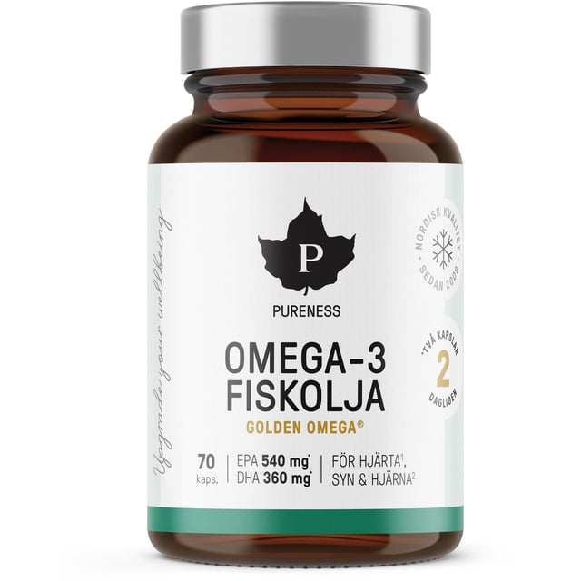 Pureness Omega-3 Fiskolja 70 kapslar