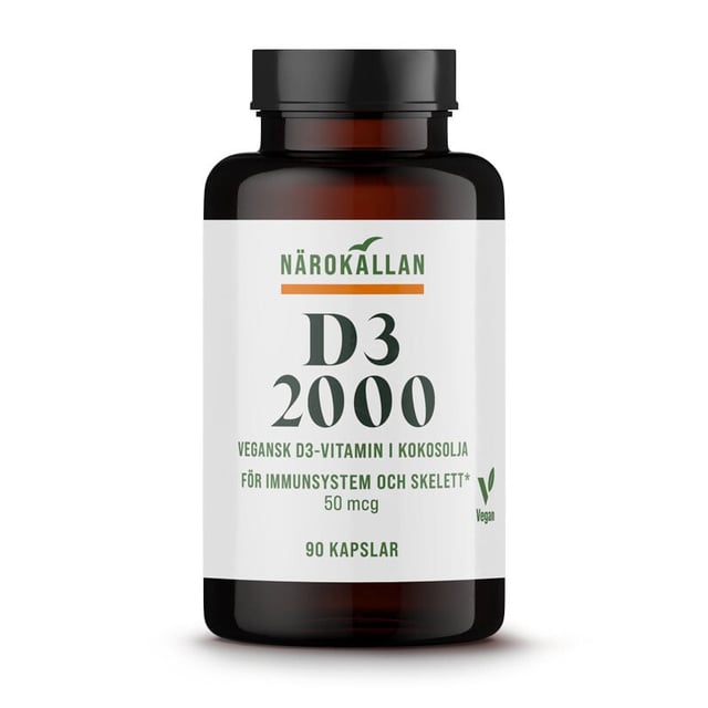 Närokällan D3-vitamin 2000 IE  90 kapslar