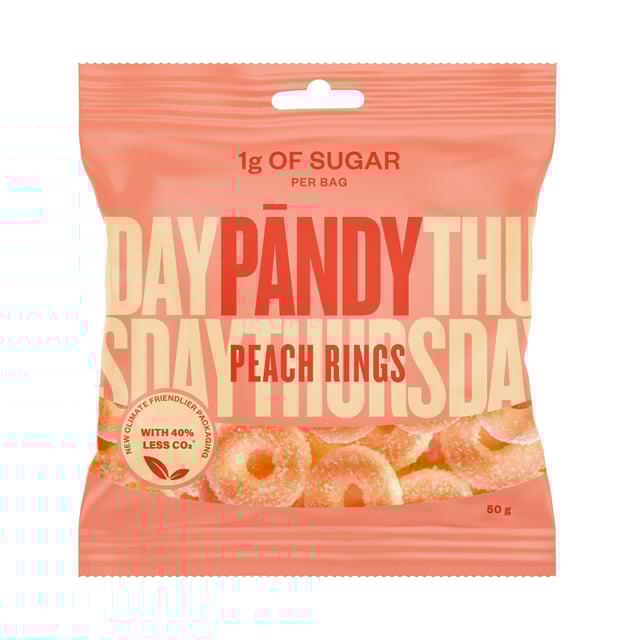 Pändy Candy Peach Rings 50g