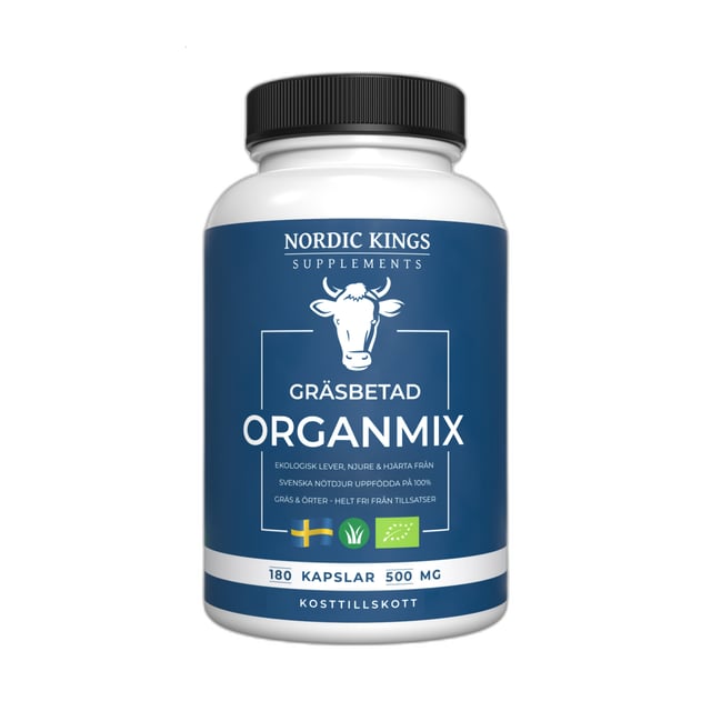 Nordic Kings Gräsbetad Organmix EKO 180 kapslar