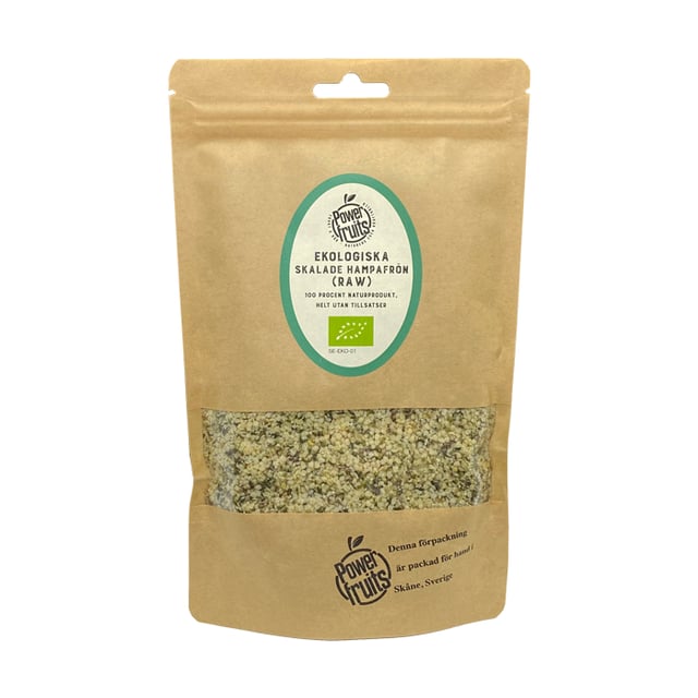 Powerfruits Hampafrön Skalade 250 g EKO