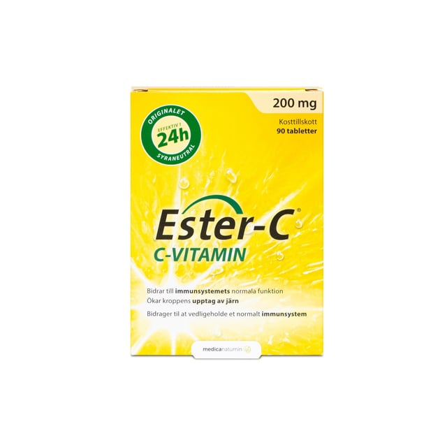 Ester-C 200 mg 90 tabletter