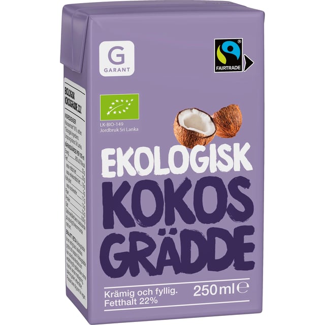 Garant Eko Kokosgrädde 250 ml