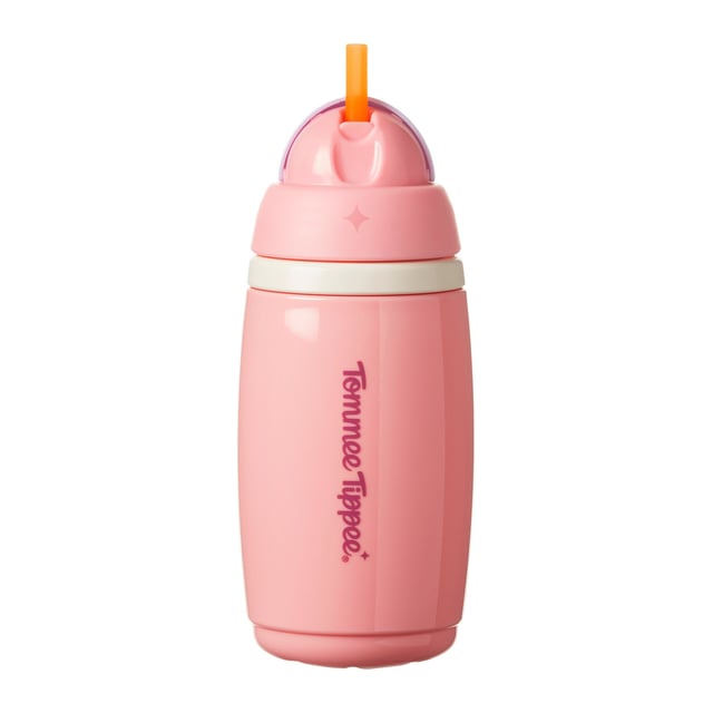 Tommee Tippee Isolerad Mugg med Sugrör Rosa 12m+ 266 ml