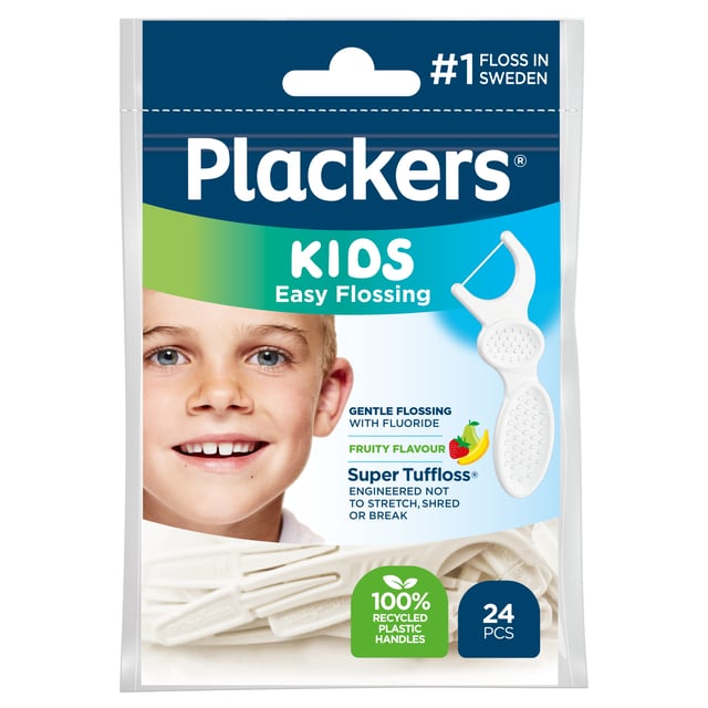Plackers Kids Easy Flossing Tandtrådsbygel 24 st