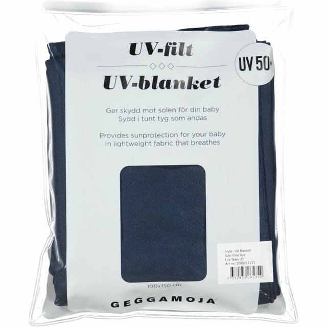 Geggamoja UV Filt 50+ Marinblå One Size