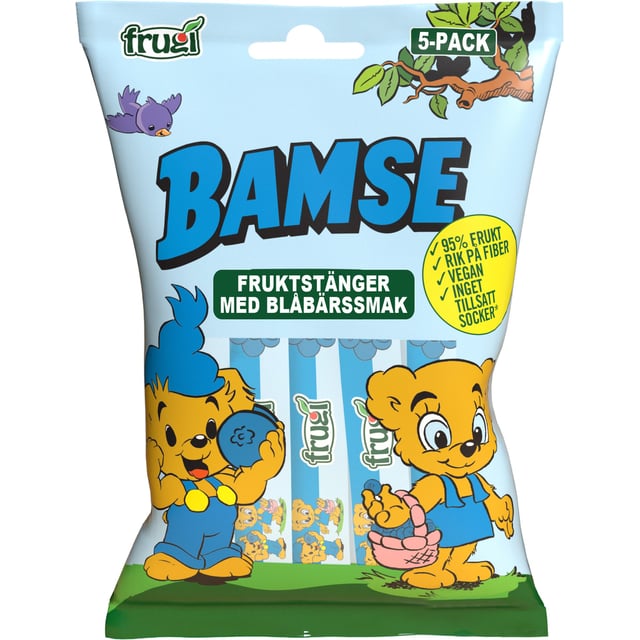 Bamse Fruktstång Blåbär 75 g
